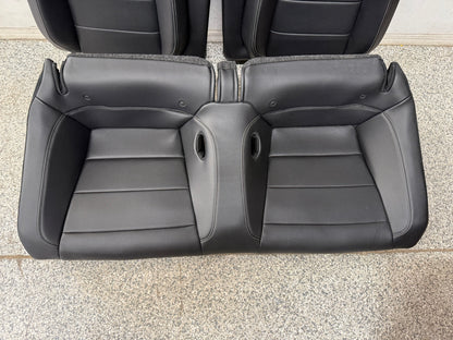 2015-2017 Ford Mustang GT Premium Leather Front Rear Seats Black Heated/Cooled