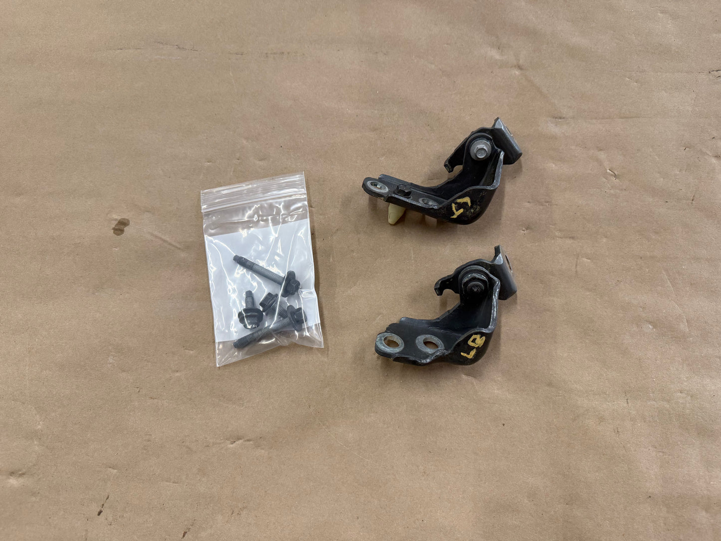 2015-2023 Mustang GT GT500 GT350 Door Hinges LH Driver Upper Lower "M7"