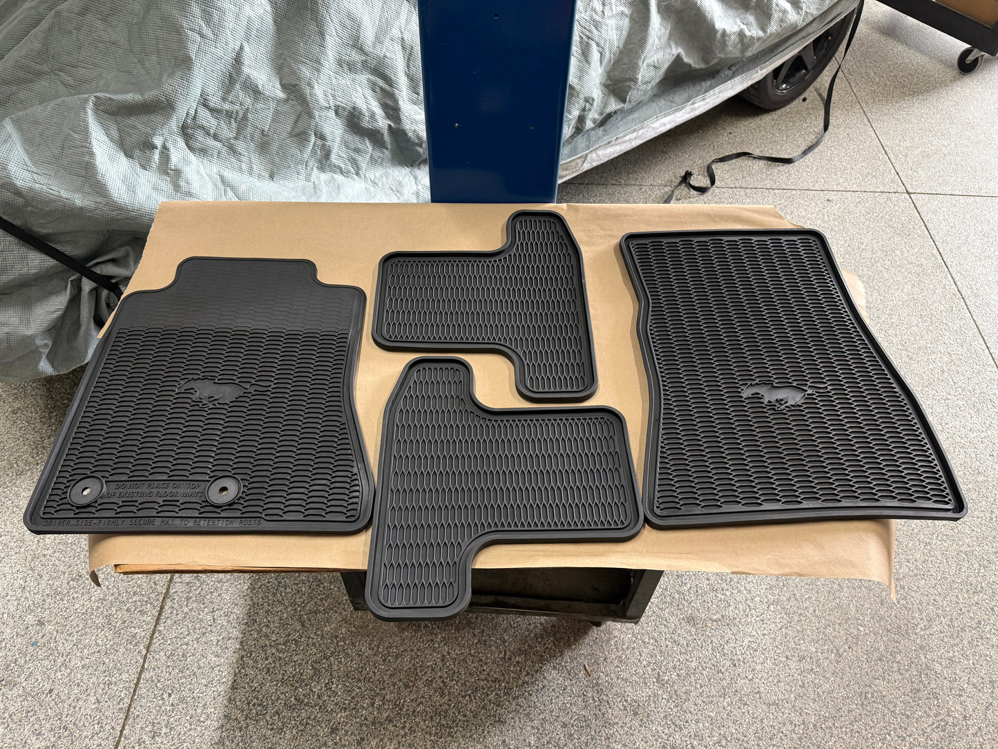 2015-2023 Ford Mustang Rubber Front & Rear Floor Mats 5k miles