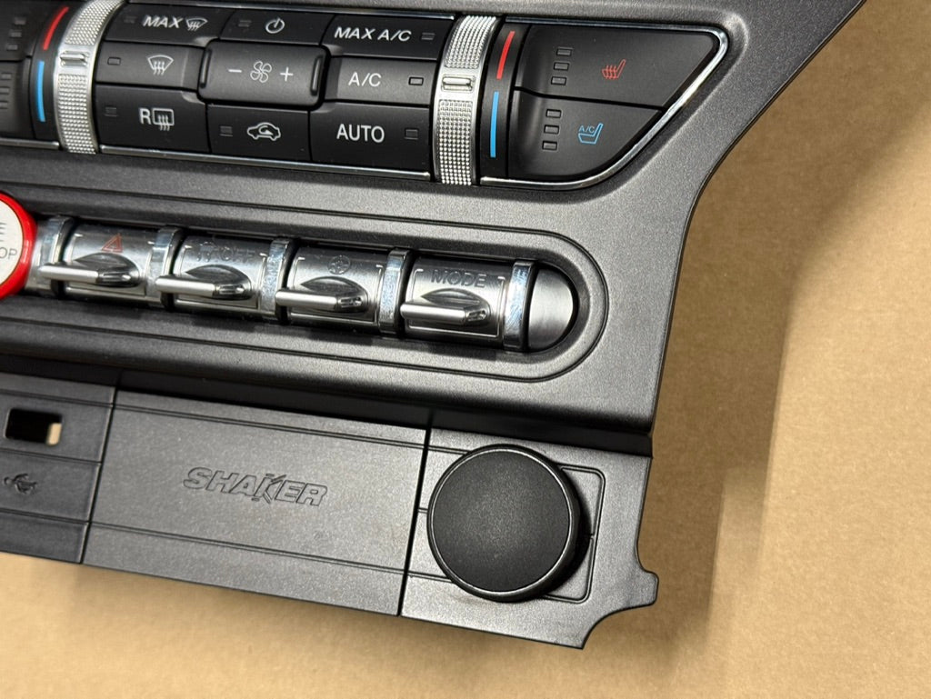 2015-2017 Ford Mustang GT Face Plate Premium Radio 8 inch Trim Piece