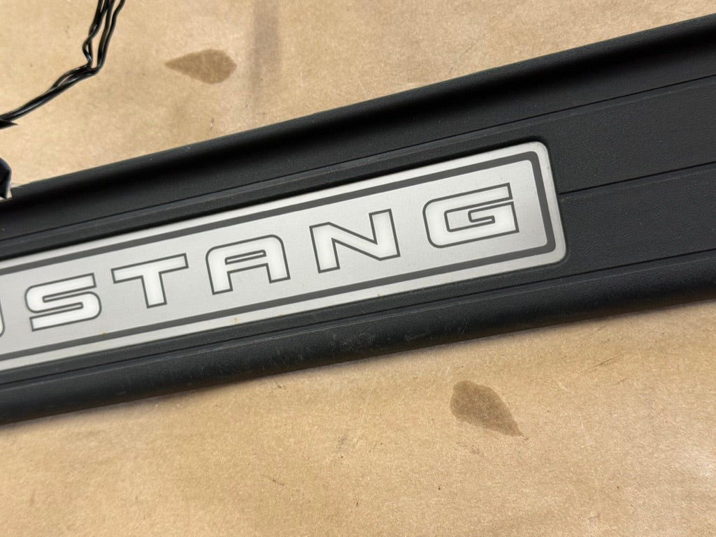 2015-2023 Ford Mustang "My Color" Sill/Scuff Plates Interior Trim Black