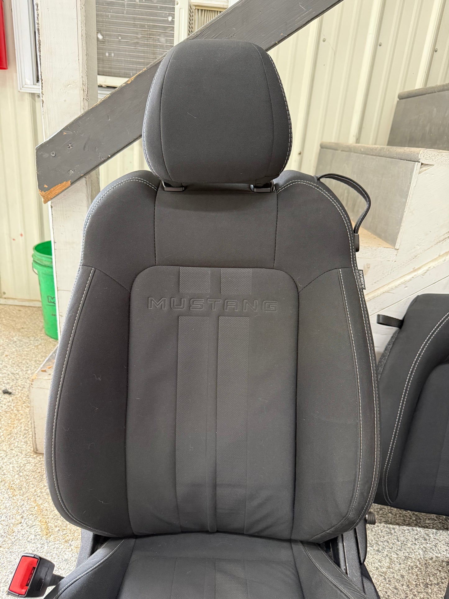 2018-2023 Ford Mustang GT Black Cloth Seats Coupe Front Rear Power Seats