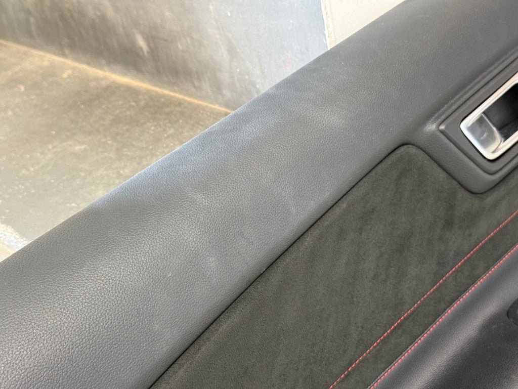 2018-2023 Ford Mustang LH RH California Special Door Panels Pair Red Stitch