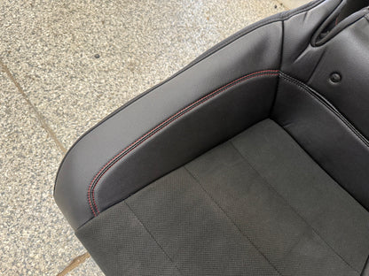 2018-2023 Ford Mustang GT/CS Black Leather/Suede Coupe Rear Seats