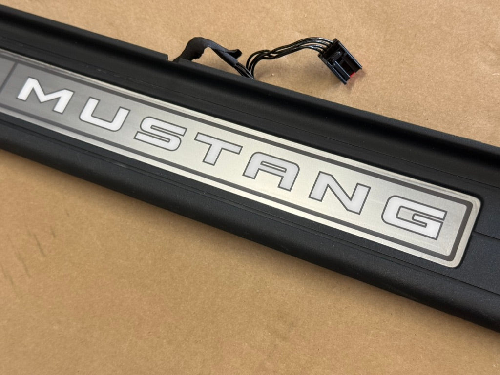 2015-2023 Ford Mustang "My Color" Sill/Scuff Plates Interior Trim Black