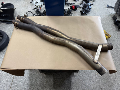 2015-2025 Ford Mustang GT Corsa Resonator Delete Double X-Pipe - Aftermarket