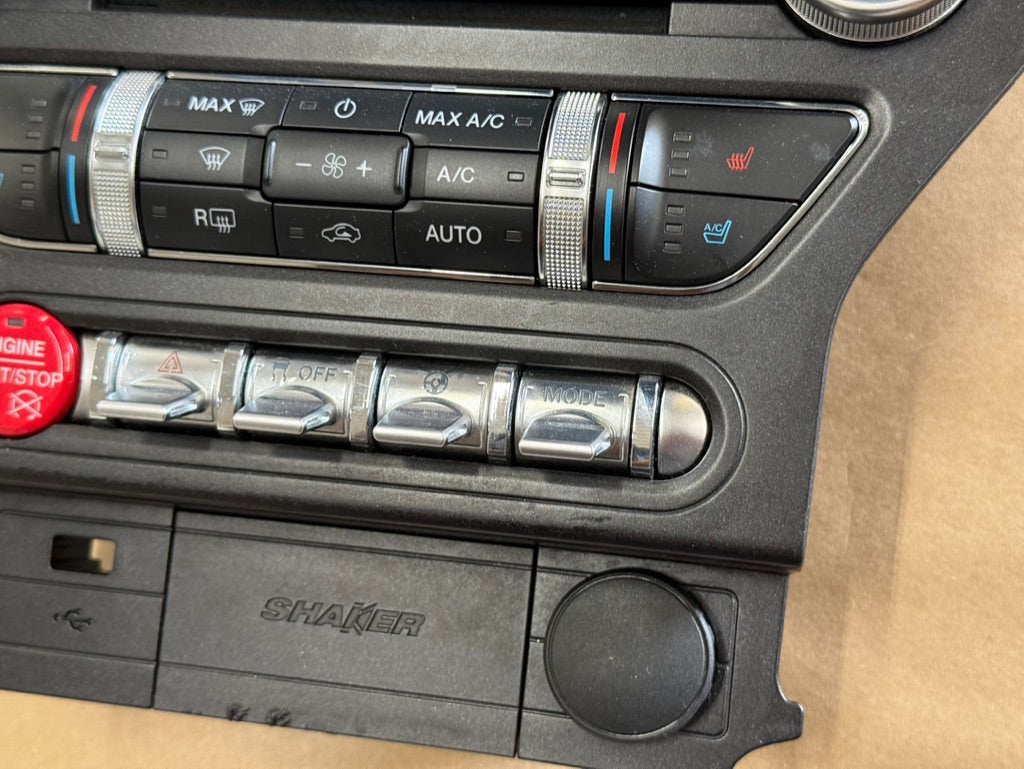2015-2017 Ford Mustang GT Face Plate Premium Radio 8 inch Trim Piece