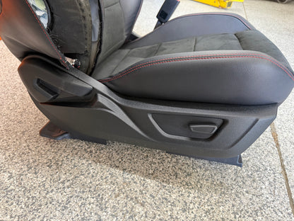 2018-2023 Ford Mustang GT California Special Front Rear Seats Black Red Stitch