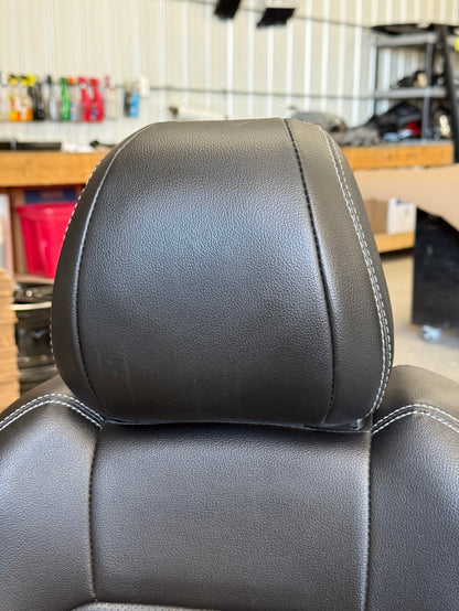 2018-2023 Ford Mustang GT Black Leather Coupe Front & Rear Seats