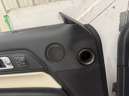 2015-2017 Ford Mustang 50th Anniversary Premium Leather Door Panels Pair