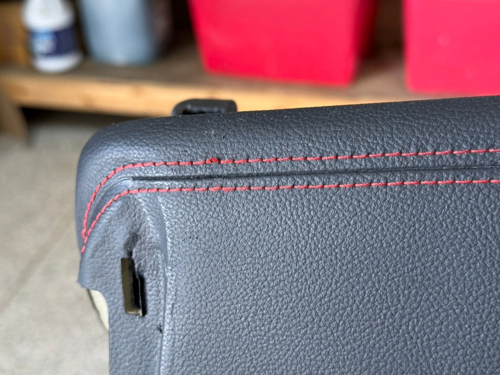 2018-2023 Ford Mustang GT 5.0 Leather Dash Pad Frame "Red Stitch"