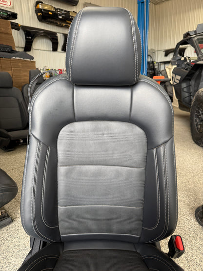 2024-2026 Ford Mustang GT Black Leather Coupe Front & Rear Seats