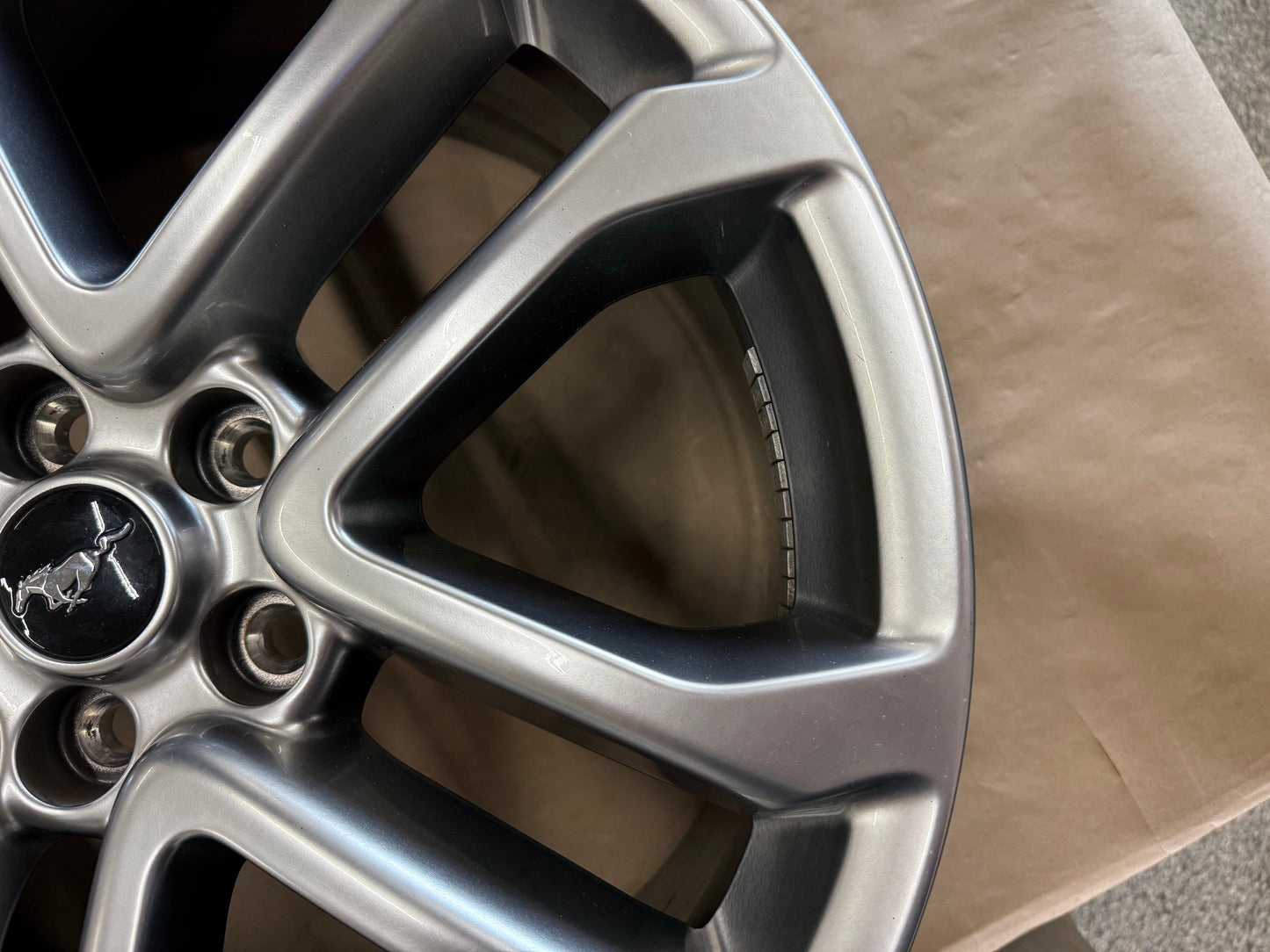 2015-2023 Ford Mustang GT Silver Wheel Rim 20x9"