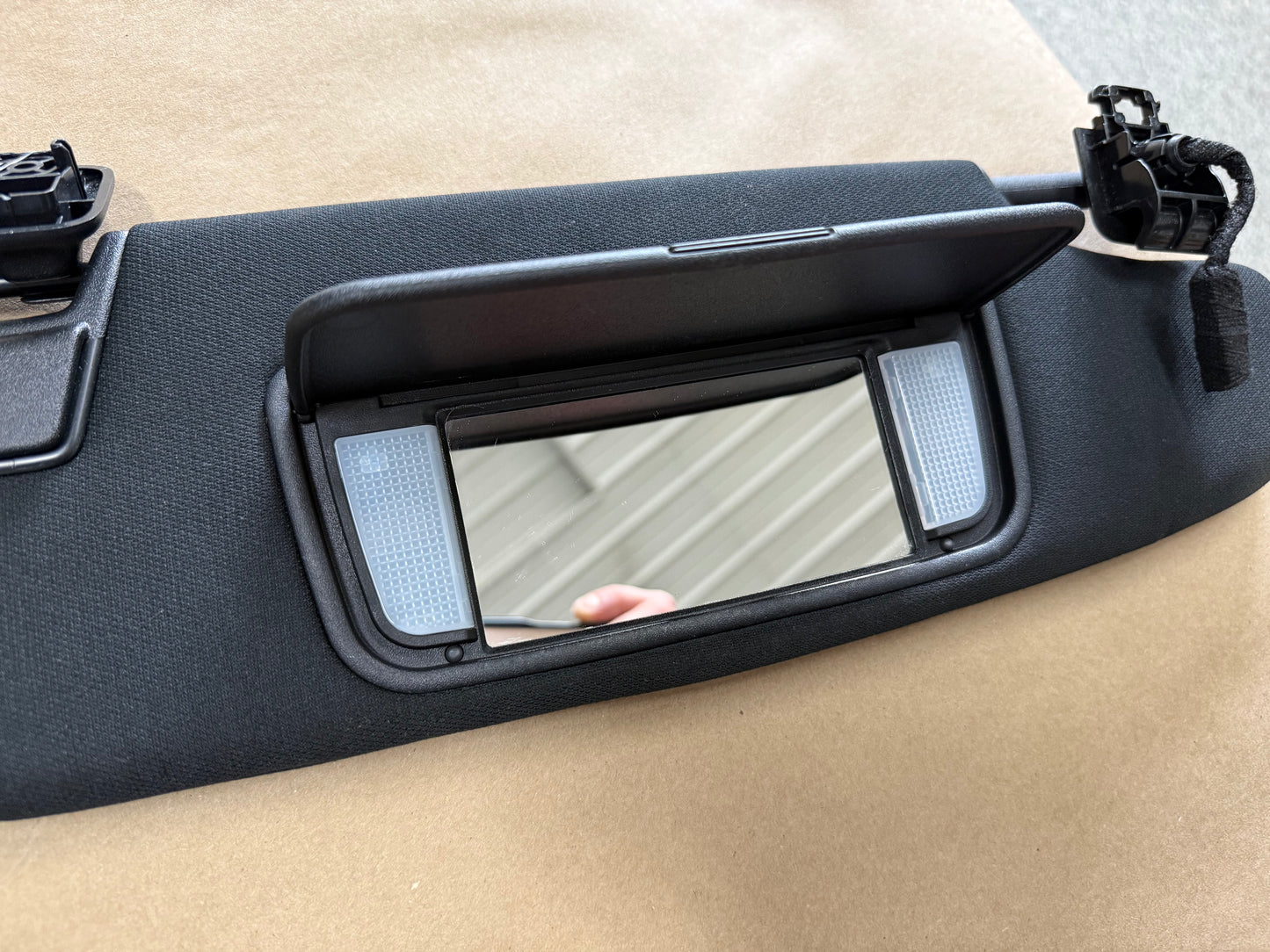 2015-2023 Ford Mustang Coupe Sun Visors Pair "Home Link"