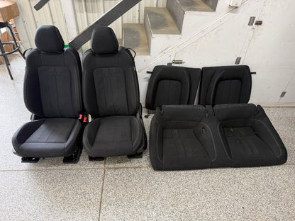 2018-2023 Ford Mustang GT Black Cloth Seats Coupe Front Rear Power Seats