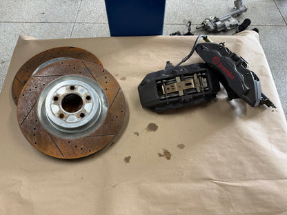 2015-2023 Ford Mustang GT Front 6 Piston BREMBO Brake Calipers Rotors 34k mi