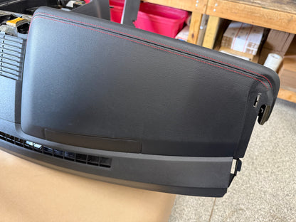 2018-2023 Ford Mustang GT 5.0 Leather Dash Pad Frame "Red Stitch"