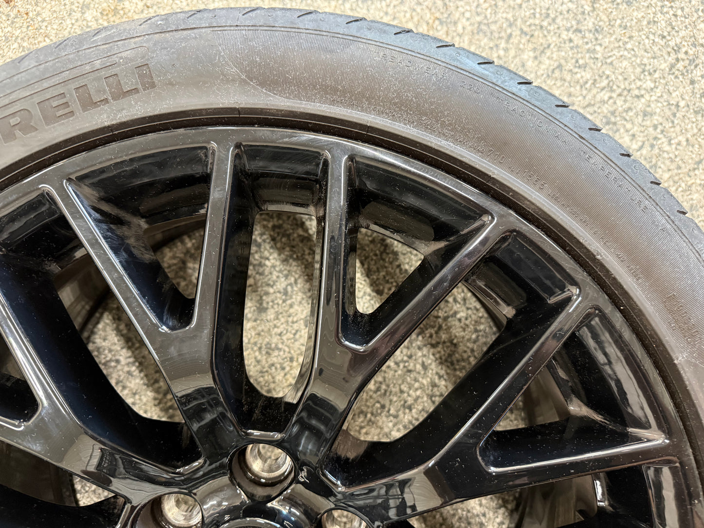 2015-2023 Mustang GT 5.0 19x9" Wheel Rim PP1 Rear 255/40/19 Pirelli