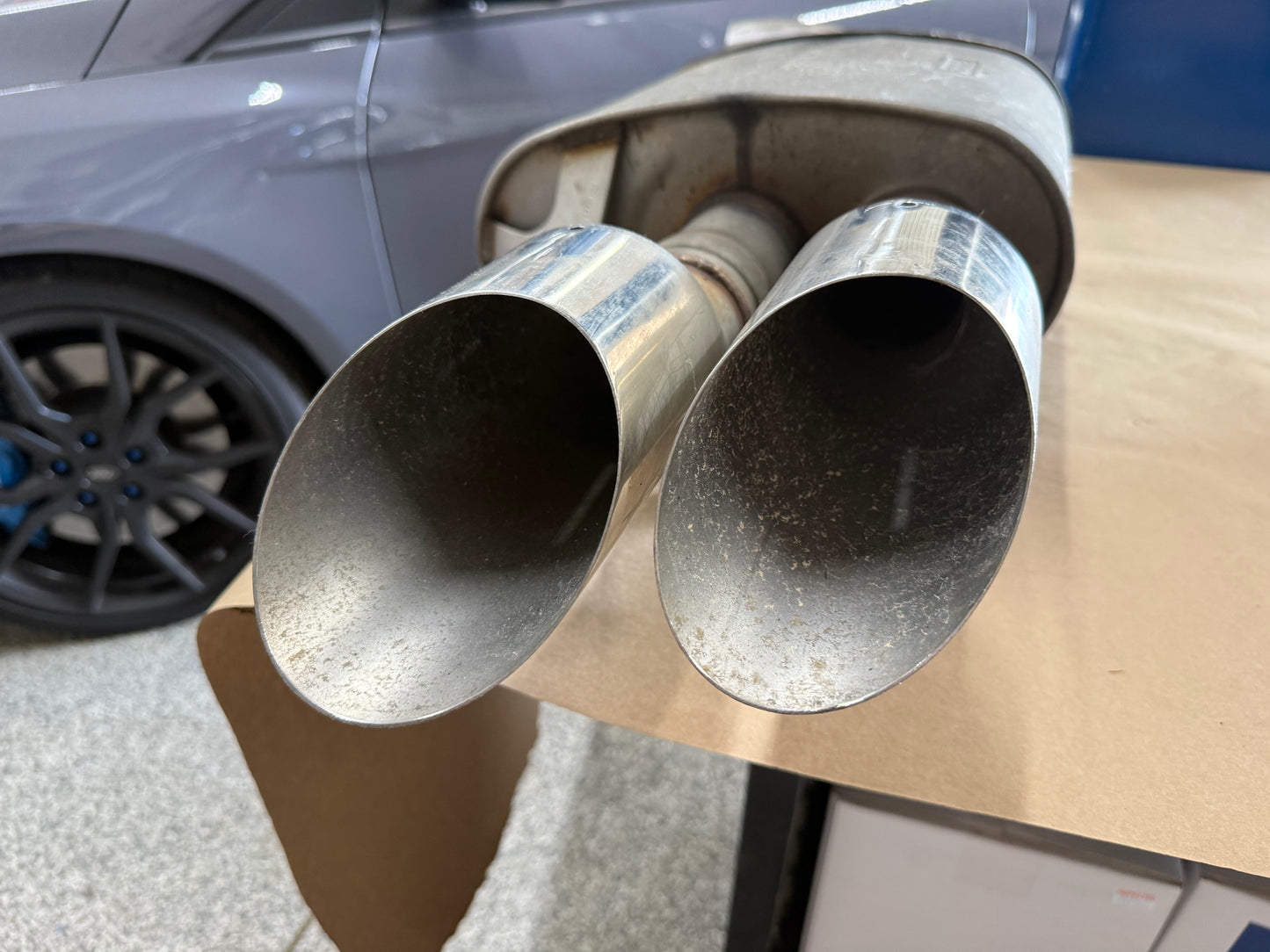 2018-2023 Ford Mustang GT Active Exhaust Quad Tip Mufflers
