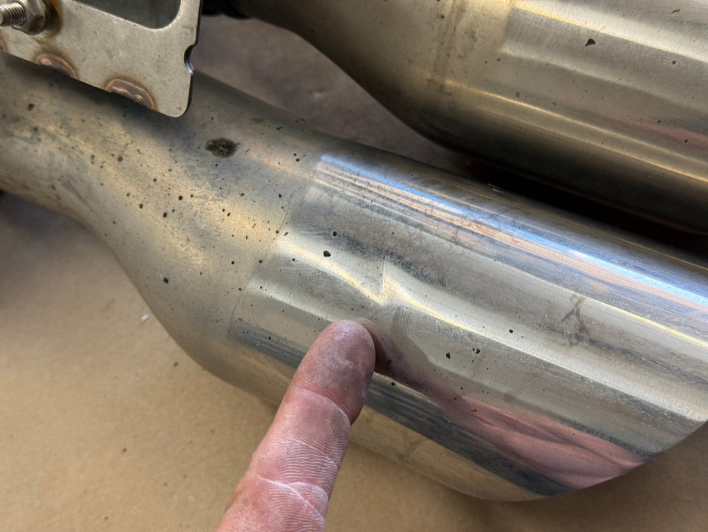 2018-2023 Ford Mustang GT LH Driver Side Active Exhaust Muffler Quad Tip