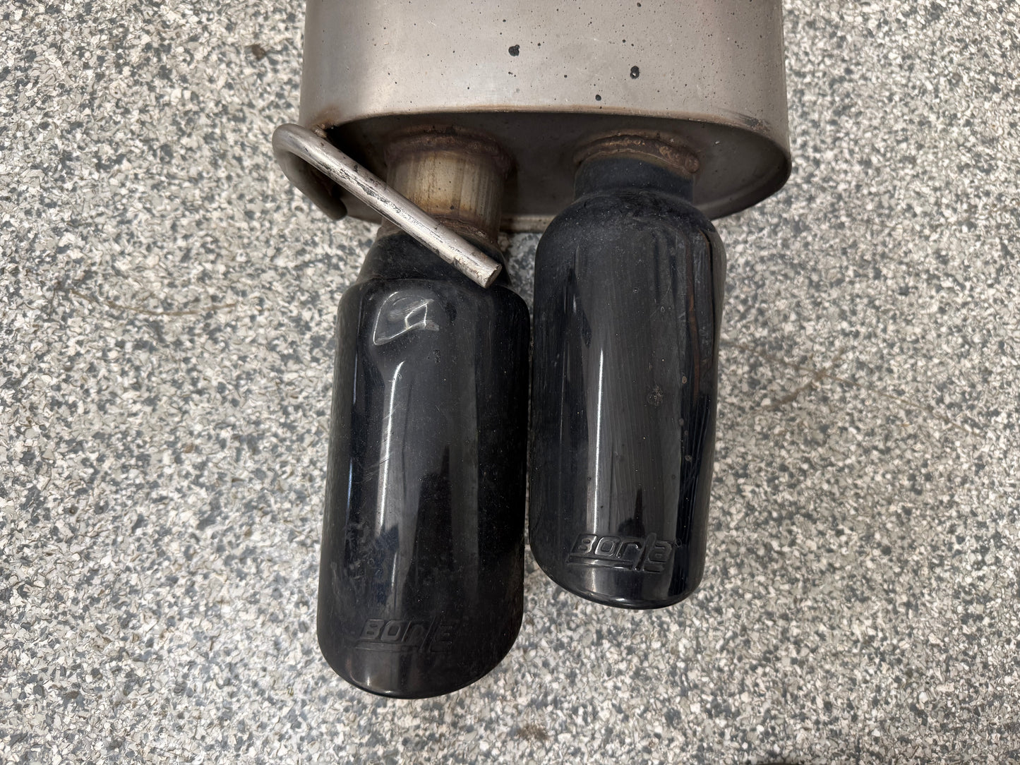 2018-2023 Ford Mustang GT Borla ATAK Cat-Back Exhaust System Black Tip *Damaged*