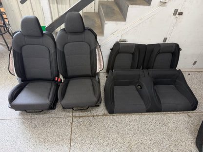 2024-2026 Ford Mustang GT Black Cloth Seats Front & Rear Coupe