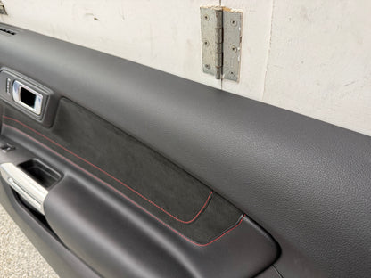 2018-2023 Ford Mustang LH RH California Special Door Panels Pair Red Stitch