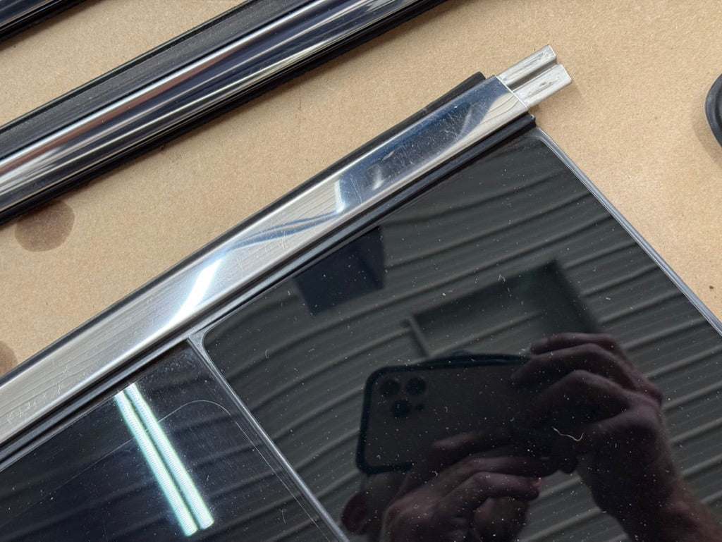 2015-2017 Ford Mustang GT Anniversary Stepped Quarter Glass Windows & Trim