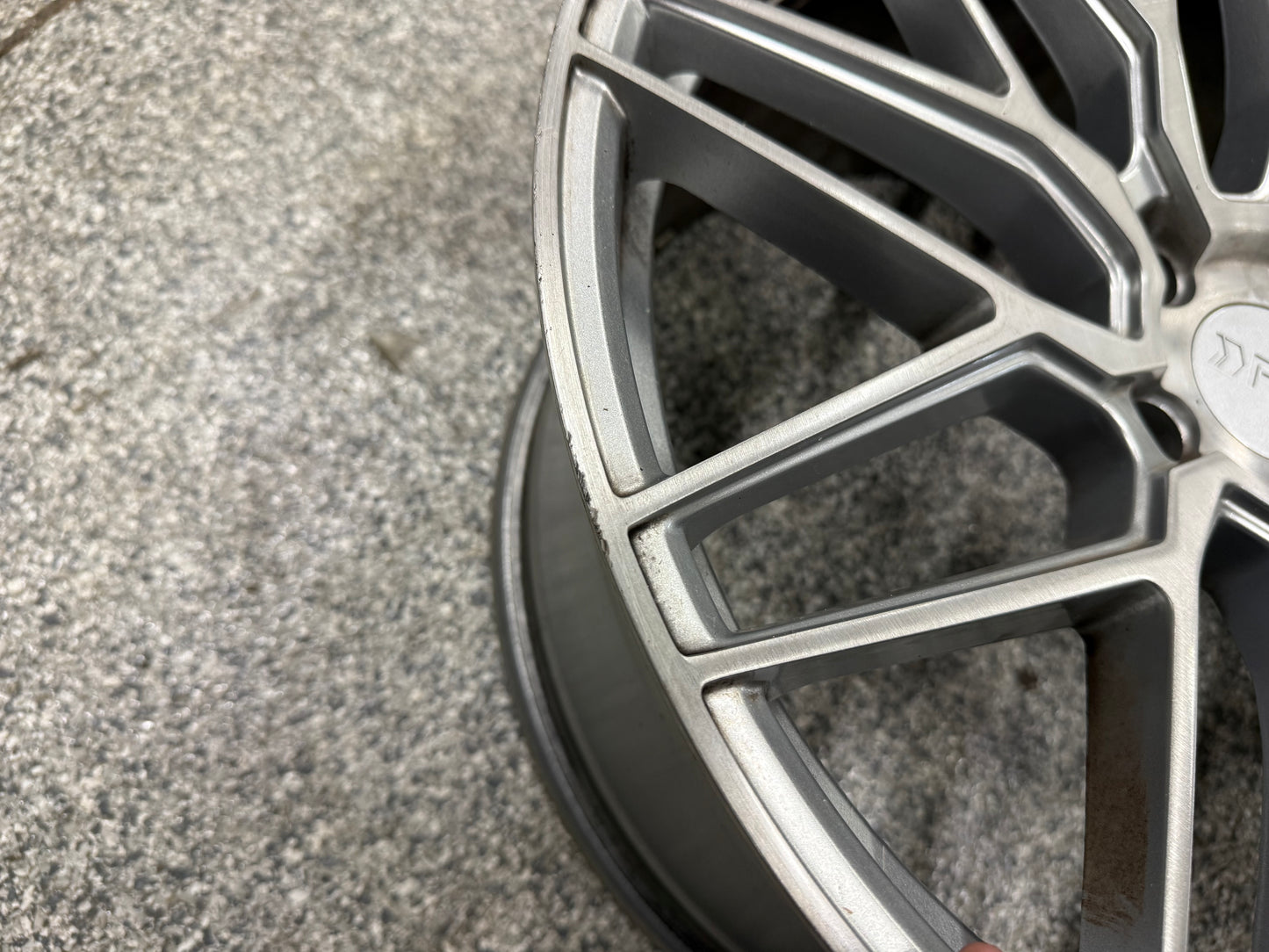 2015-2023 Ford Mustang F1R F103 Brushed Silver Wheels Set of 4 20x10"