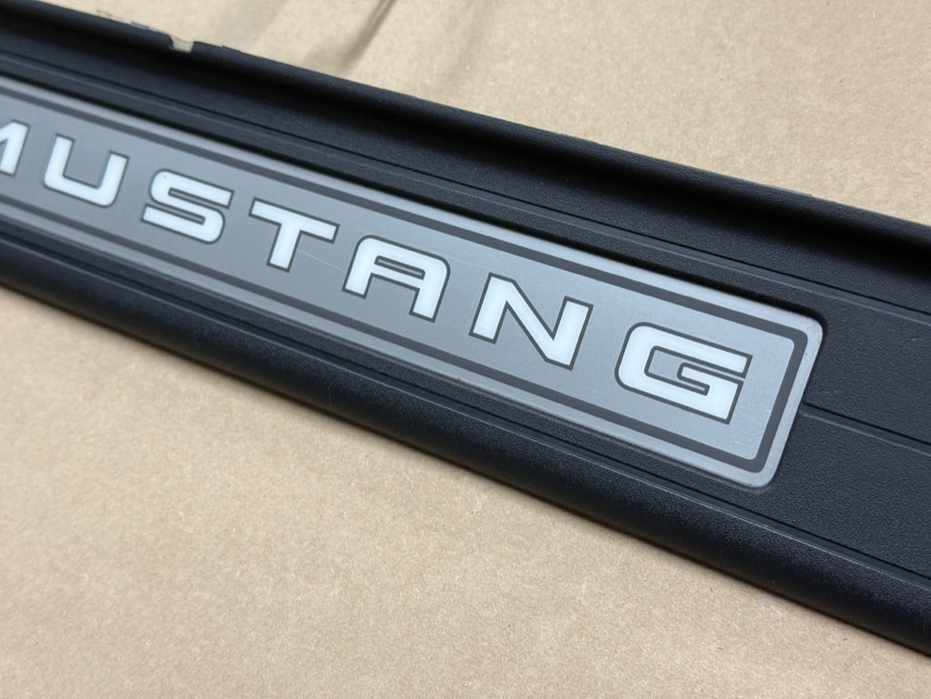 2015-2023 Ford Mustang "My Color" Sill/Scuff Plates Interior Trim Black
