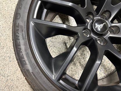 2015-2023 Ford Mustang GT Black Wheel Rim 20x9" General G Max 275/35/20