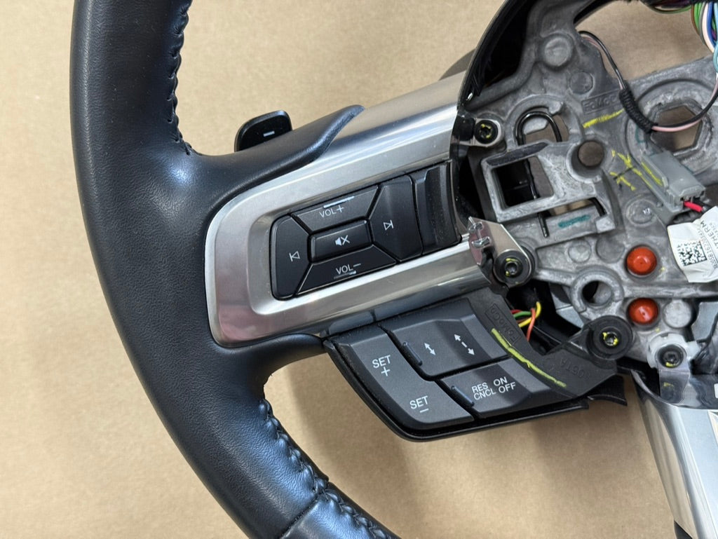 2018-2023 Mustang Leather Steering Wheel Automatic Paddle Shifters Heated