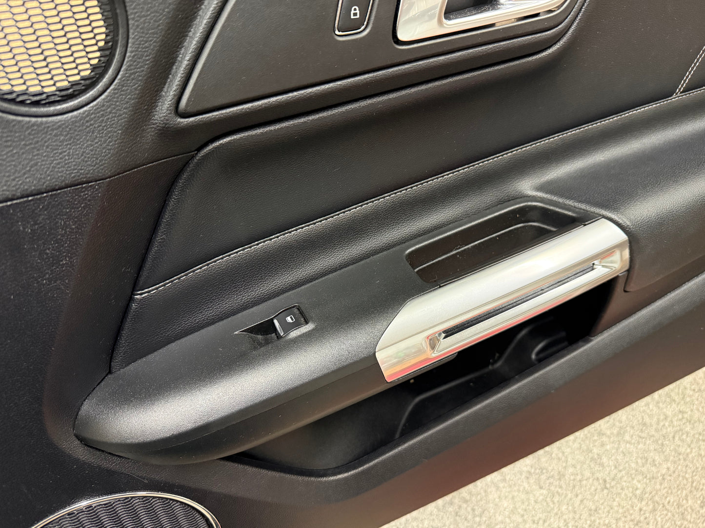2018-2023 Mustang GT V6 EcoBoost RH Passenger Door Panel Leather Insert Soft