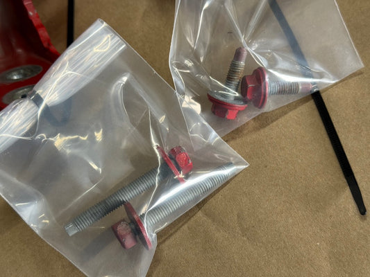 2015-2023 Ford Mustang GT GT500 Door Hinges RH Pass. Upper Lower "Race Red"