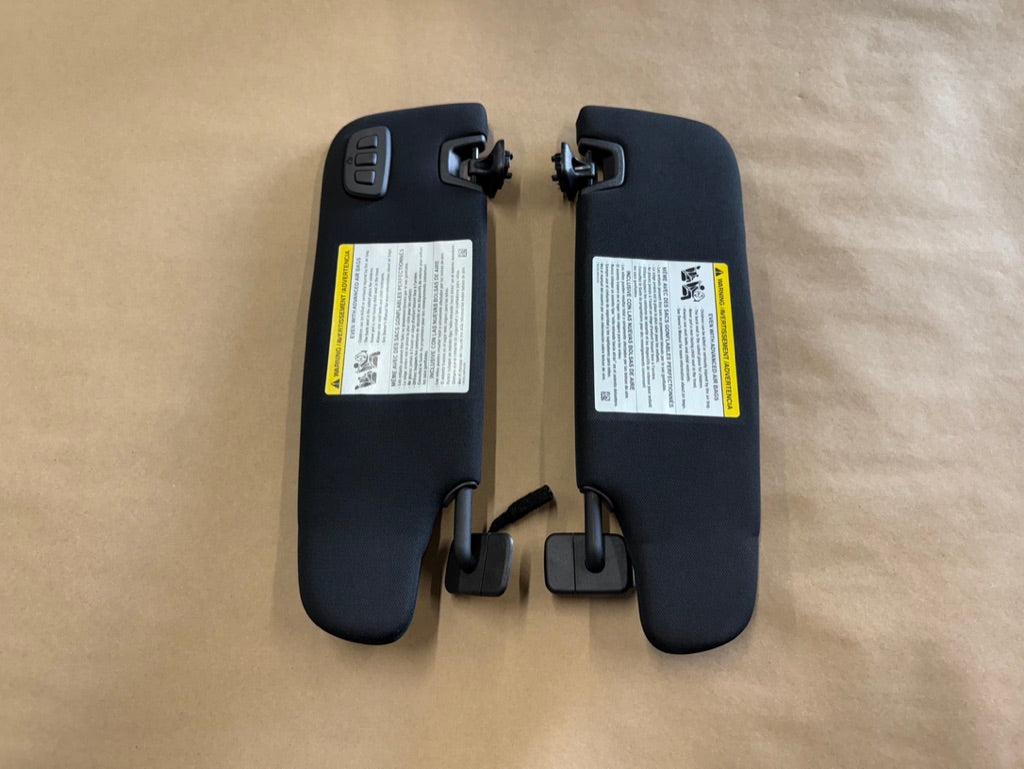 2015-2023 Ford Mustang Coupe Sun Visors Pair "Home Link"