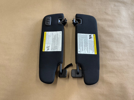 2015-2023 Ford Mustang Coupe Sun Visors Pair "Home Link"