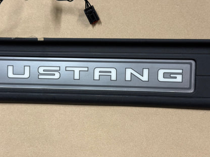 2015-2023 Ford Mustang "My Color" Scuff Plates Interior Trim Black