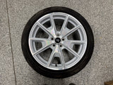 2015-2023 Ford Mustang GT Ice White Wheel Rim 19"x9" Pirelli Tire 255/40/R19