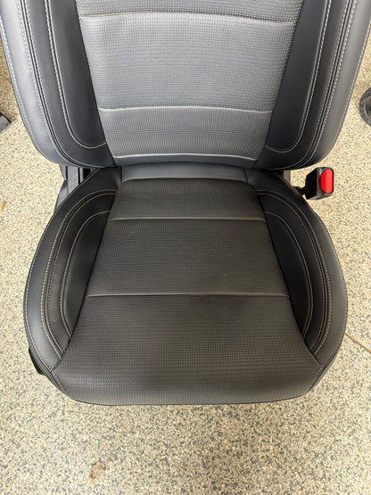 2024-2026 Ford Mustang GT Black Leather Coupe Front & Rear Seats