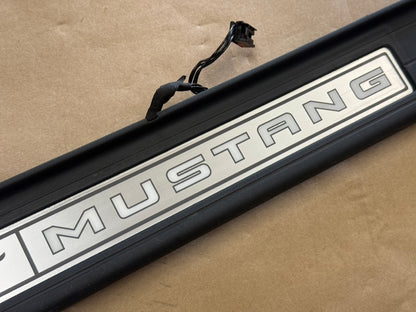 2015-2023 Ford Mustang "My Color" Sill/Scuff Plates Interior Trim Black