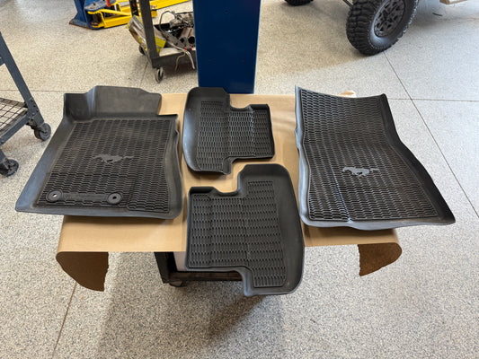 2015-2023 Ford Mustang Rubber Front & Rear Floor Mats