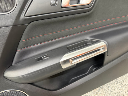 2018-2023 Ford Mustang LH RH California Special Door Panels Pair Red Stitch