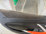 2016-2024 Chevrolet Camaro SS Coupe RH LH Pair Door Panels Black/Orange Leather