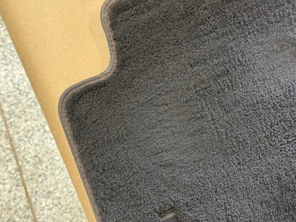 2015-2023 Ford Mustang GT/CS Black Front Floor Mats Carpet "Red Stitch"