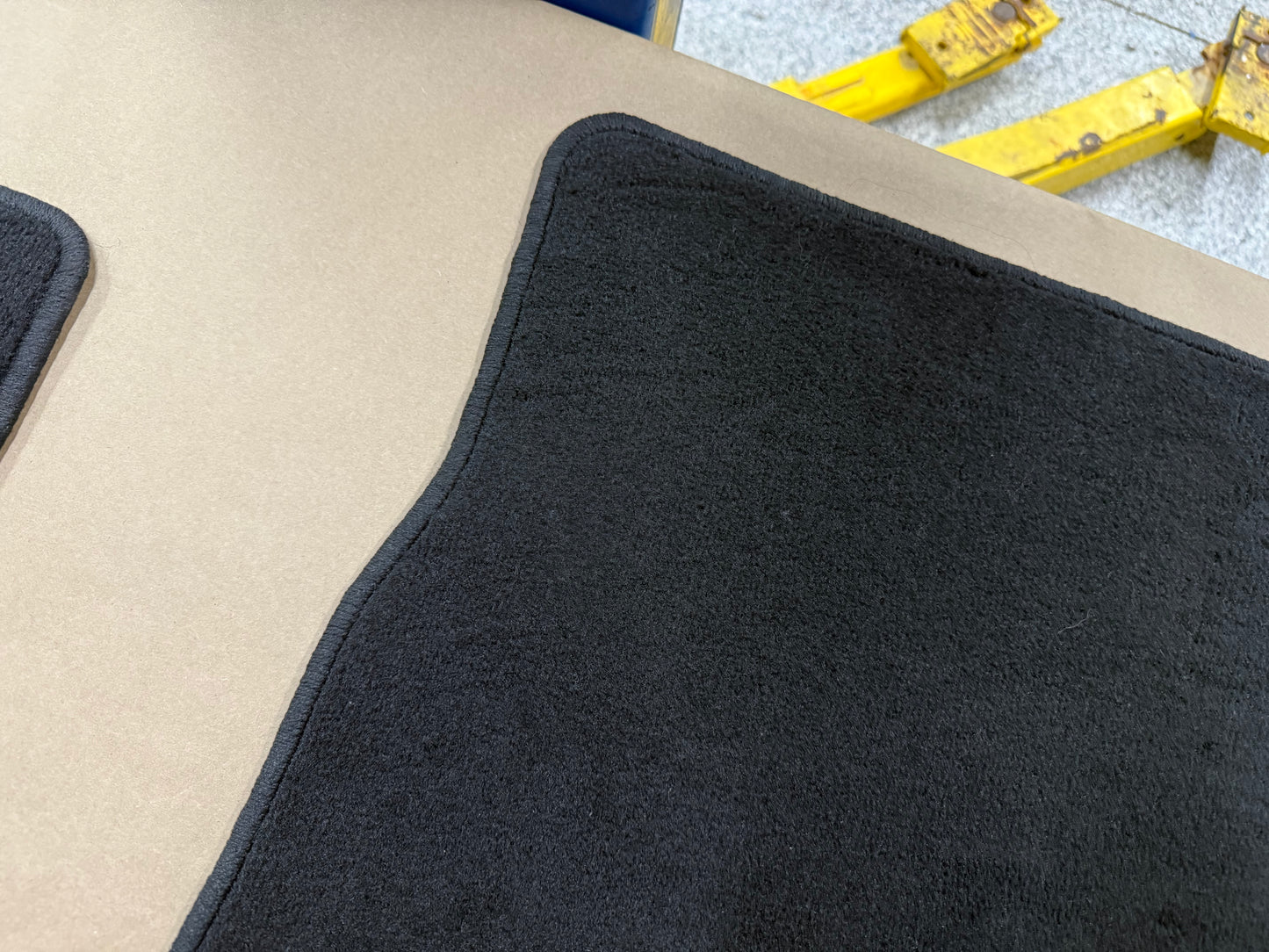 2024-2026 Ford Mustang Front Floor Mats Carpet "Black Stitch"