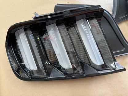 2015-2017 Ford Mustang GT GT500 Ecoboost LH RH Pair Clear Tail Lights