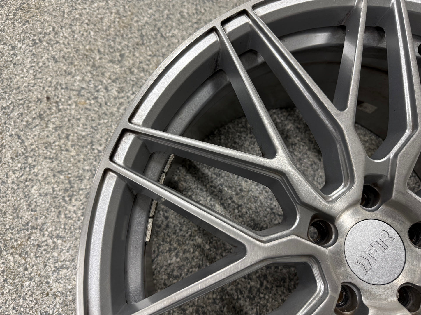 2015-2023 Ford Mustang F1R F103 Brushed Silver Wheels Set of 4 20x10"
