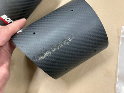 2018-2023 Ford Mustang GT 5.0L Borla Carbon Fiber Exhaust Tips (2) "Used"