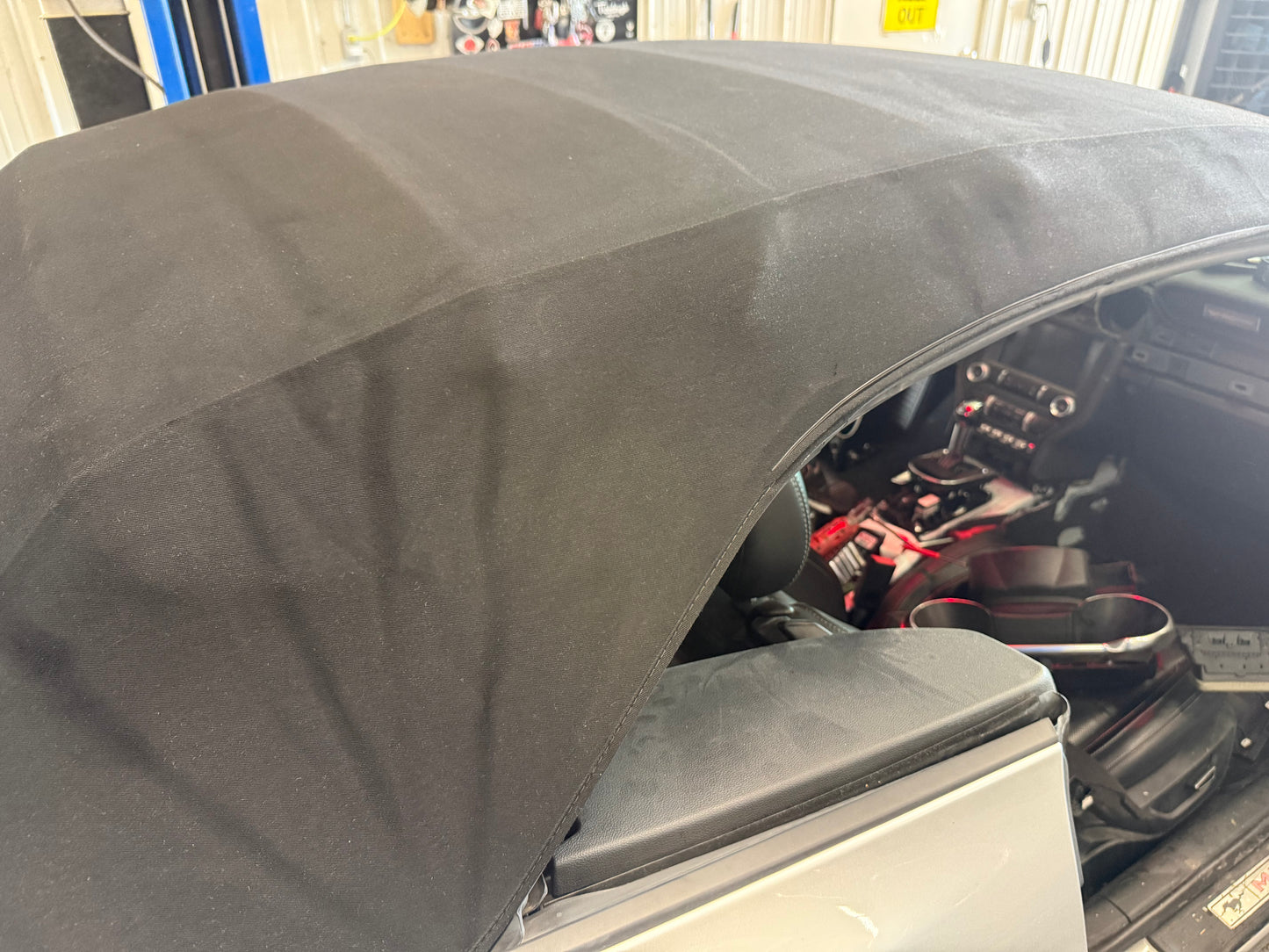 2018-2023 Ford Mustang GT Convertible Top Assembly Black Cloth Frame Complete