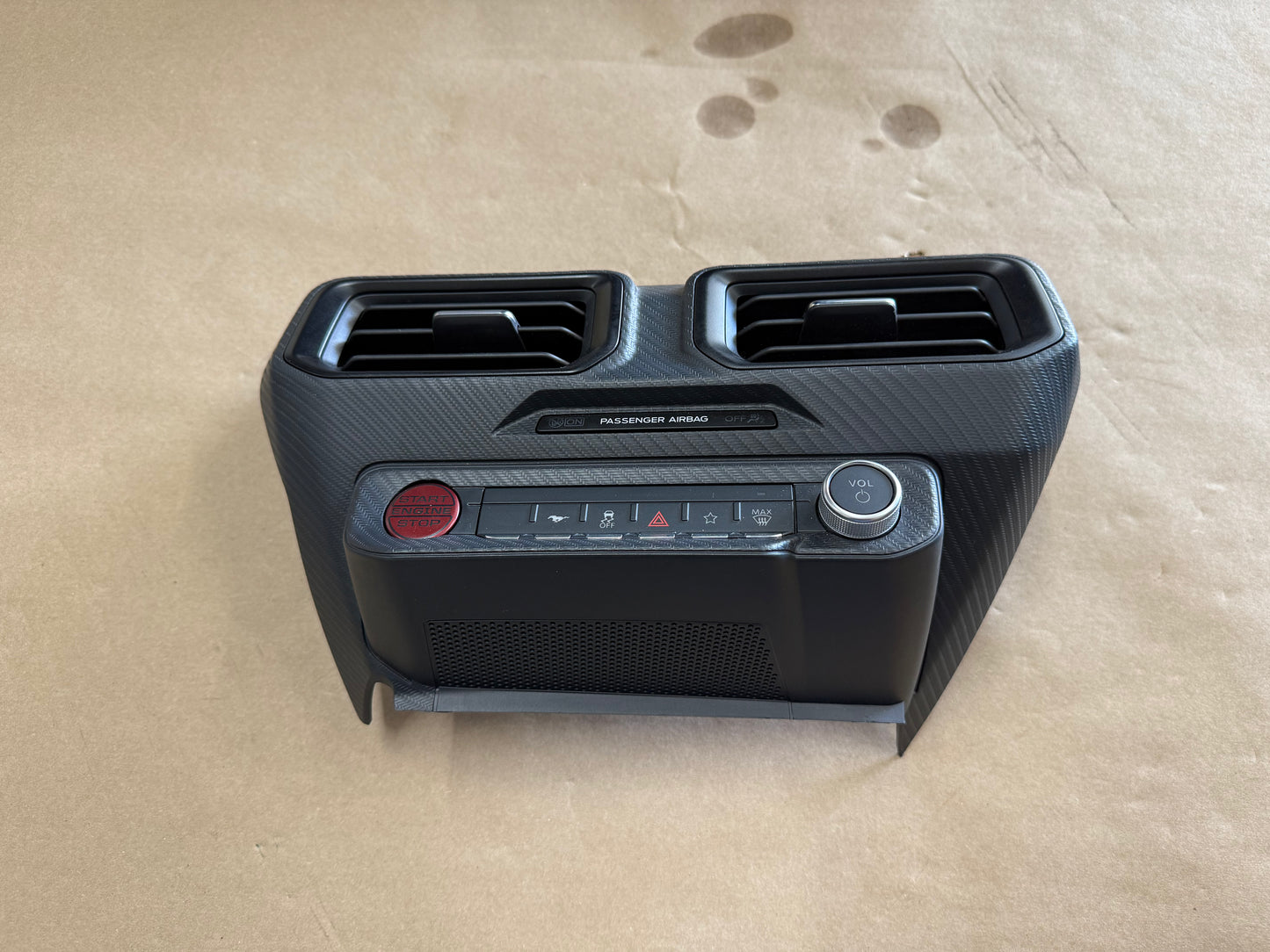 2024-2026 Ford Mustang S650 Center Dash Trim Air Vents Push Start Bezel Panel
